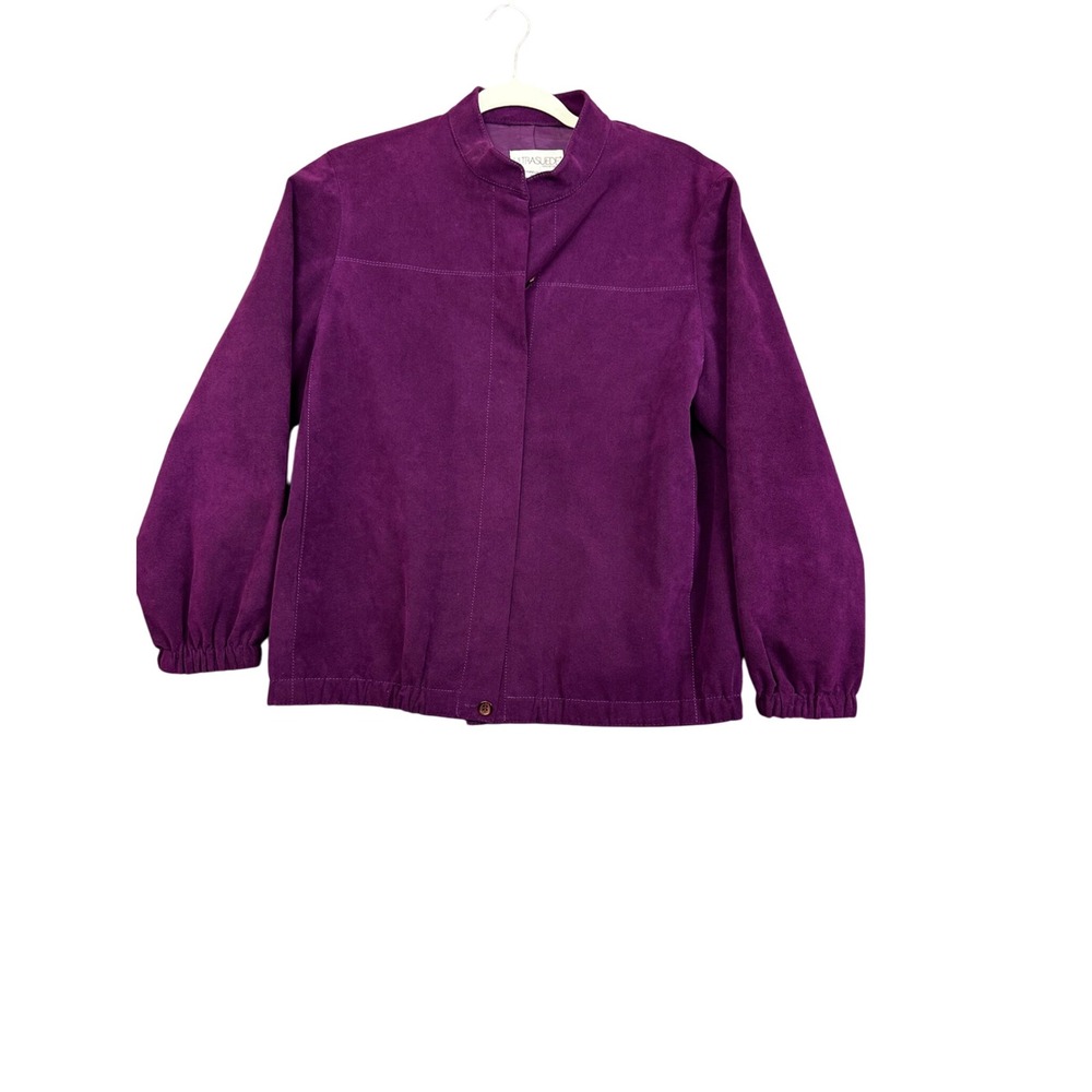 Ultrasuede Jacket Vintage Purple Made in Germany Size 10 Coat